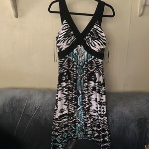 Style & Co. Black and White Sheath Mini Dress